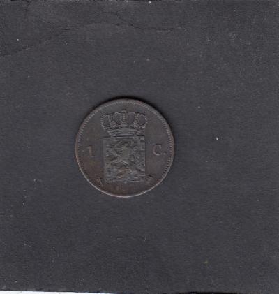 Beschrijving: 1 Cent WILLEM III  